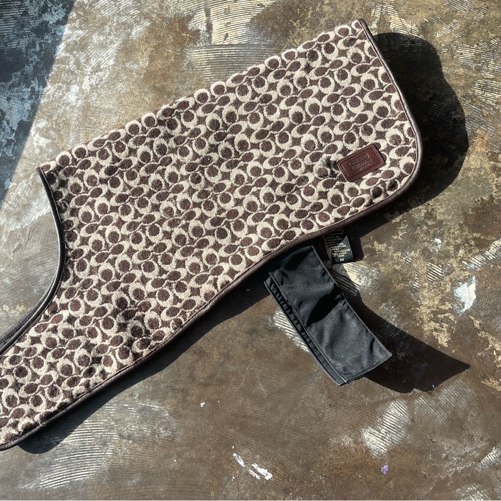 Coach Brown and Cream Patterned Dog coat